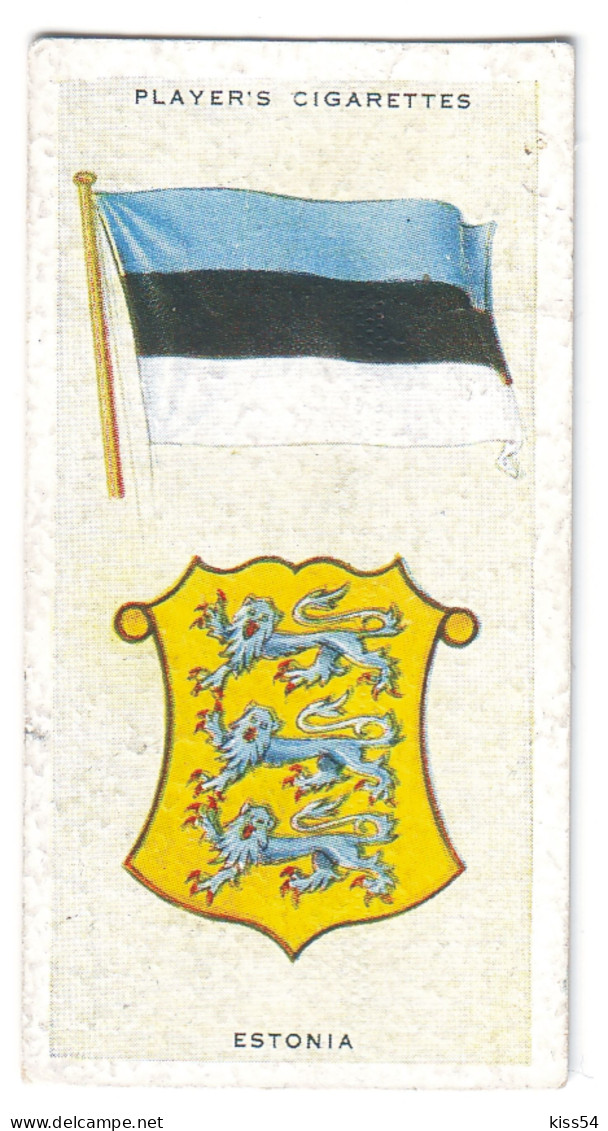 FL 12 - 16-a ESTONIA National Flag & Emblem, Imperial Tabacco - 67/36 Mm - Werbeartikel