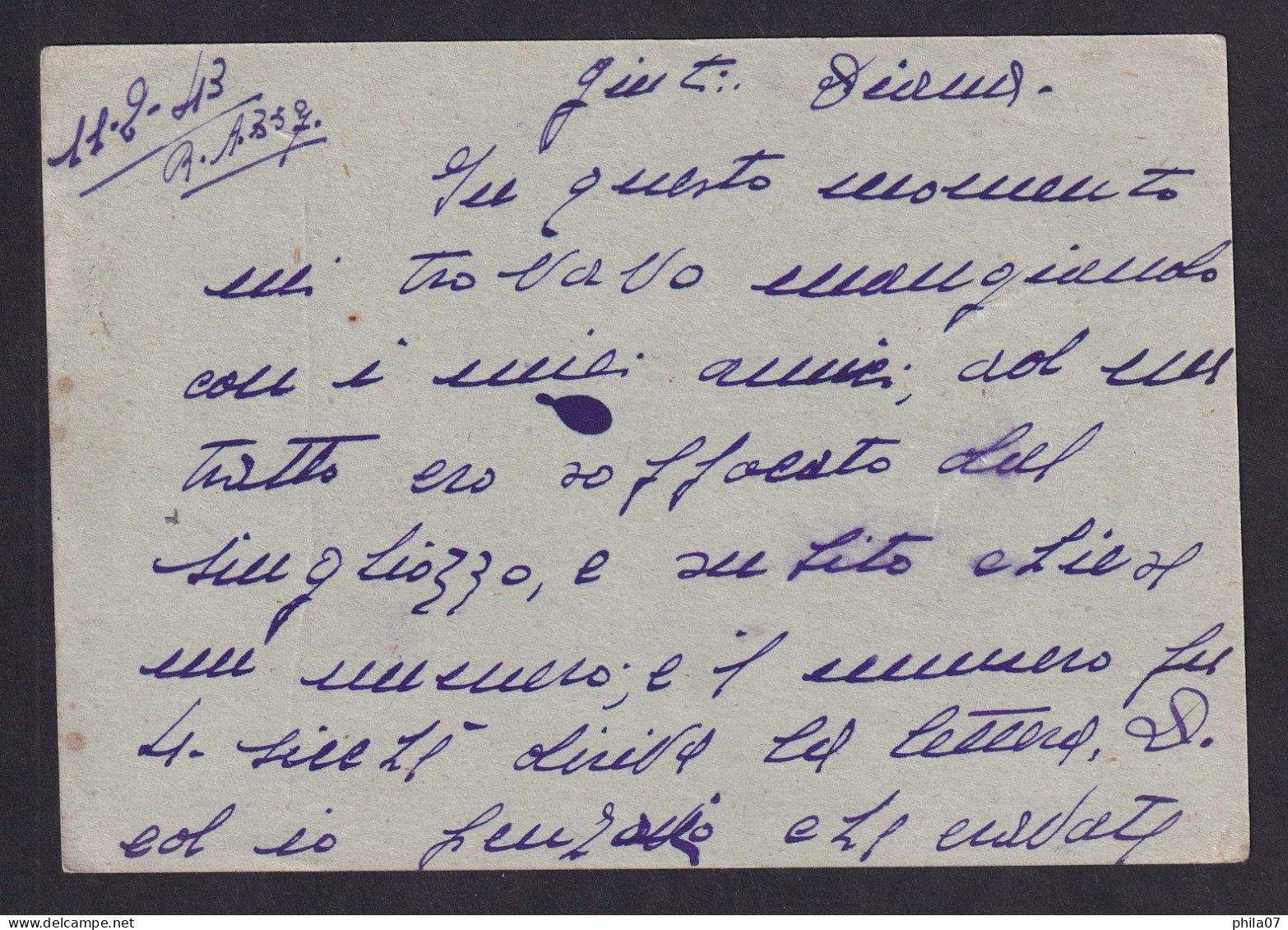 ITALY - Concentramento Posta Militare 3300, Sent 11.02.1943. To Rimini. Marchese 4 Points. / 2 Scans - Autres & Non Classés