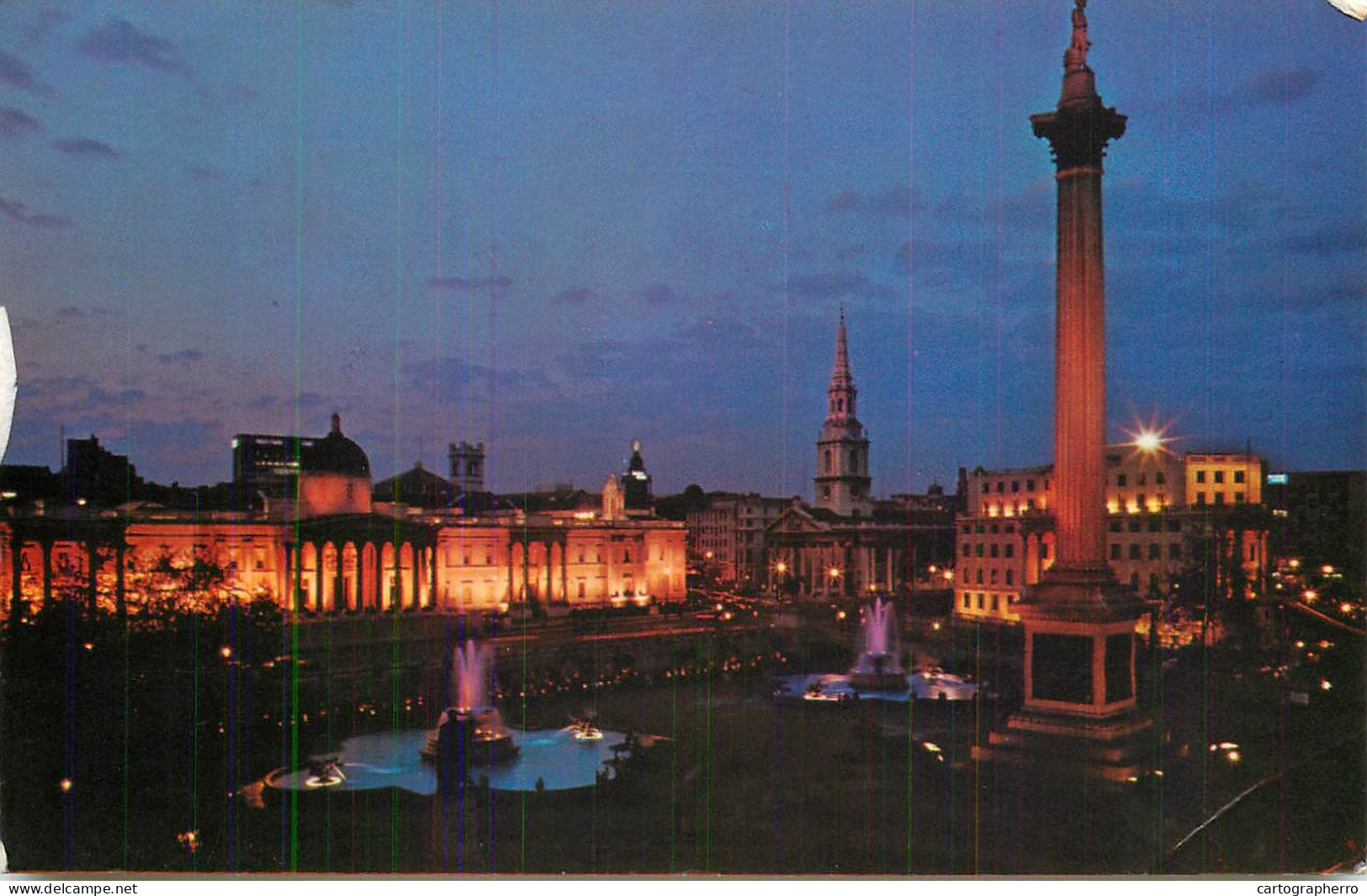 United Kingdom England Trafalgar Square Night - Trafalgar Square