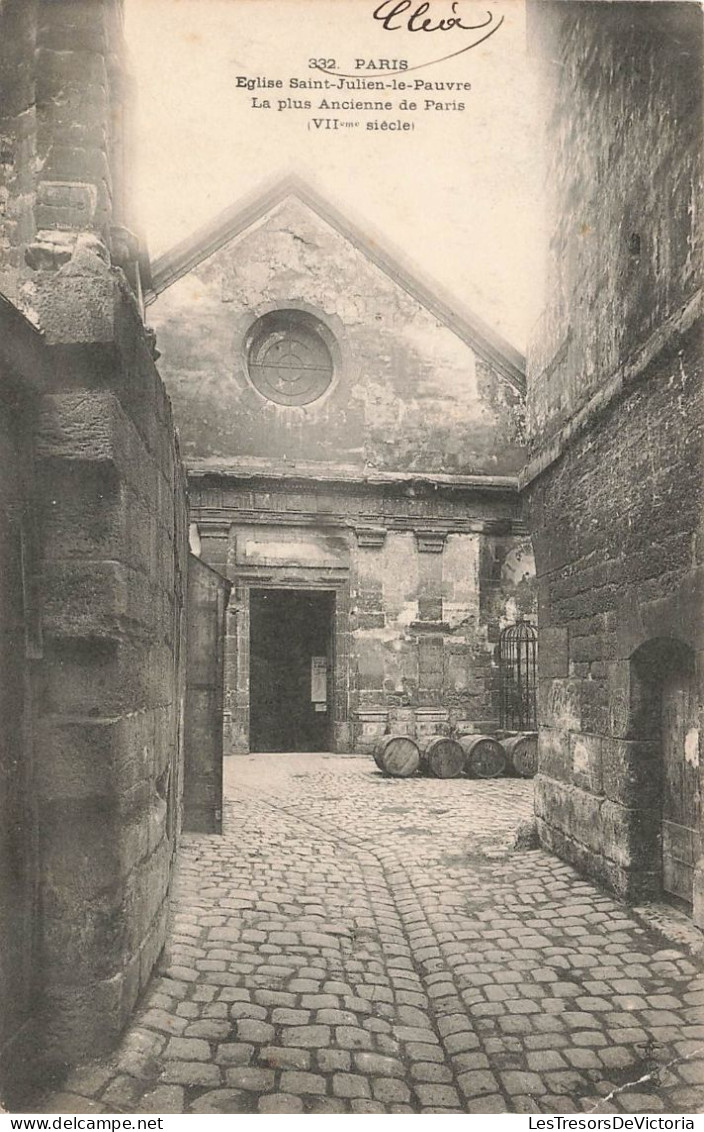 FRANCE - Paris - Eglise Saint Julien Le Pauvre - La Plus Ancienne De Paris - Carte Postale Ancienne - Eglises