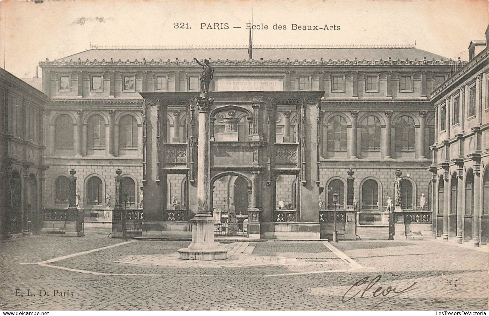 FRANCE - Paris - Ecole Des Beaux Arts - Carte Postale Ancienne - Enseignement, Ecoles Et Universités