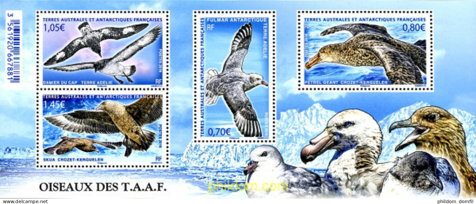 355023 MNH ANTARTIDA FRANCESA 2016 AVES - Unused Stamps
