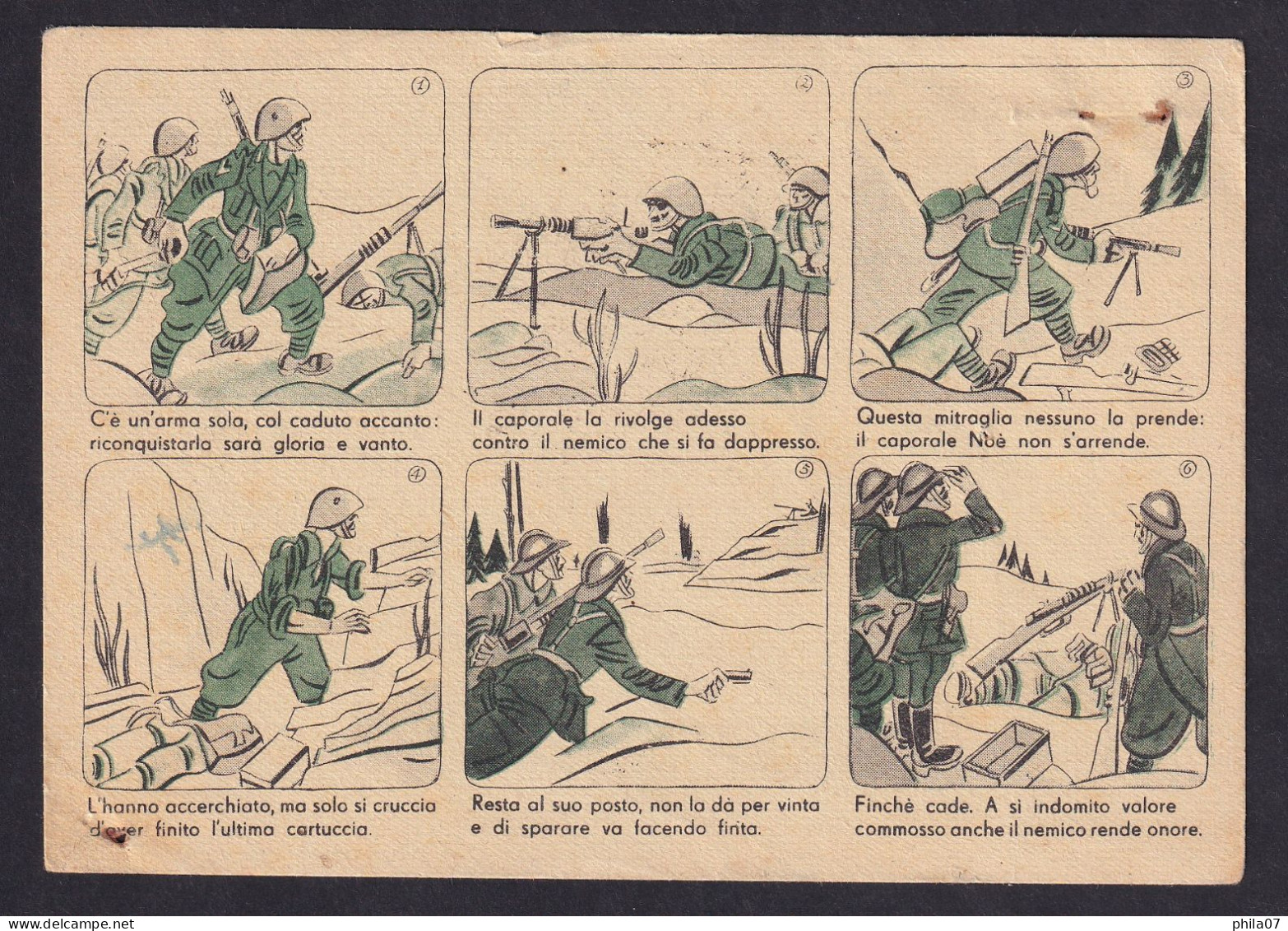 ITALY - Posta Militare 115, Propaganda Card, Sent To Pavia, Censorship Cancel. / 2 Scans - Other & Unclassified