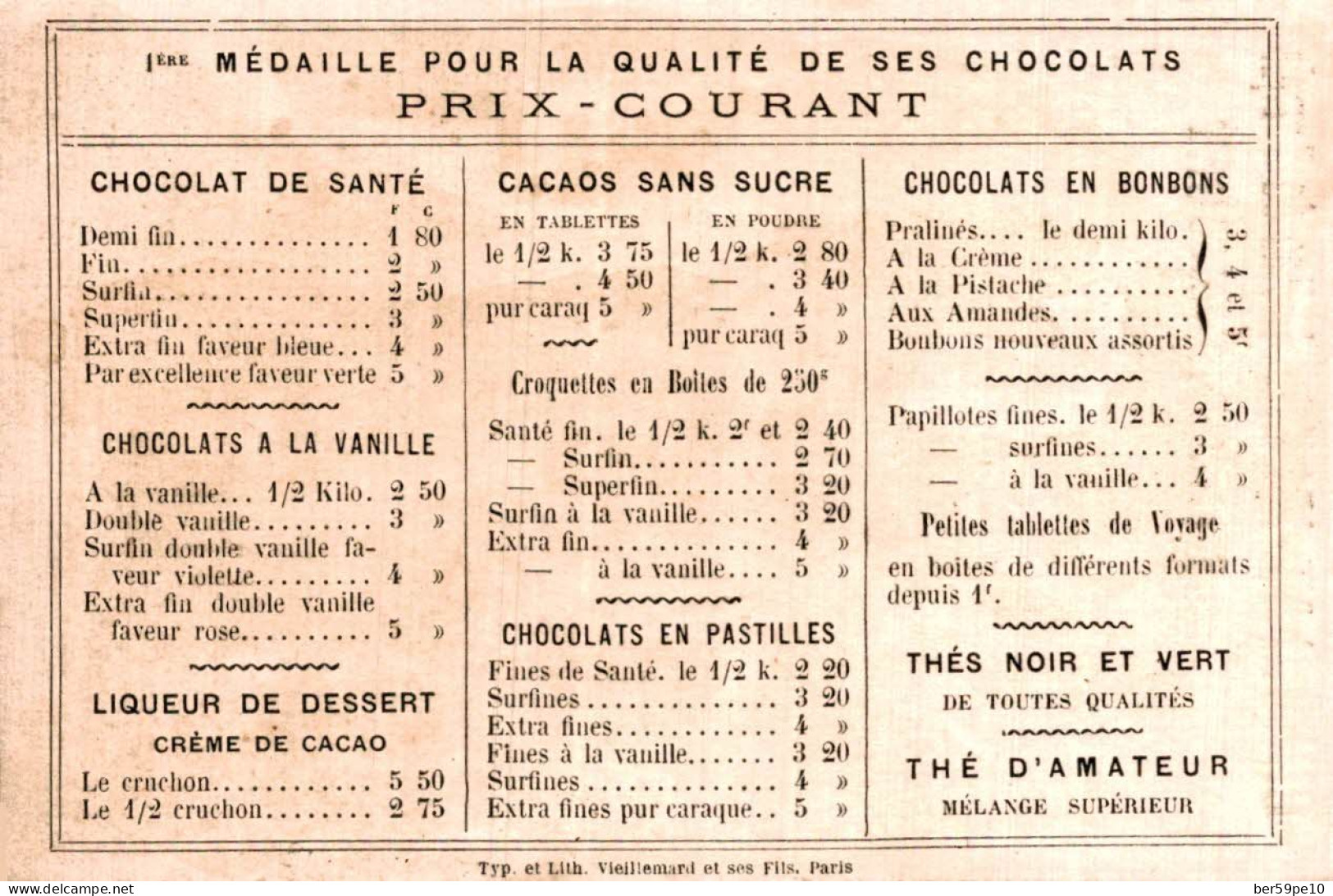 CHROMO CHOCOLAT IBLED PARIS MONDICOURT QUARTIERS DE PARIS LA SORBONNE - Ibled