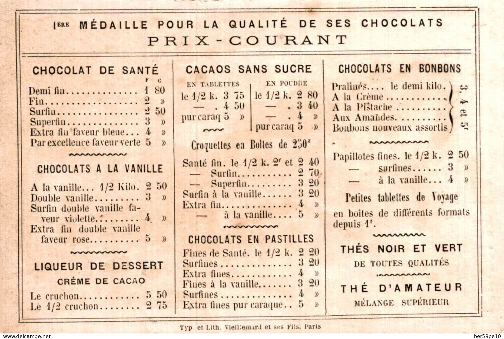 CHROMO CHOCOLAT IBLED PARIS MONDICOURT QUARTIERS DE PARIS LA RUE MOUFFETARD - Ibled