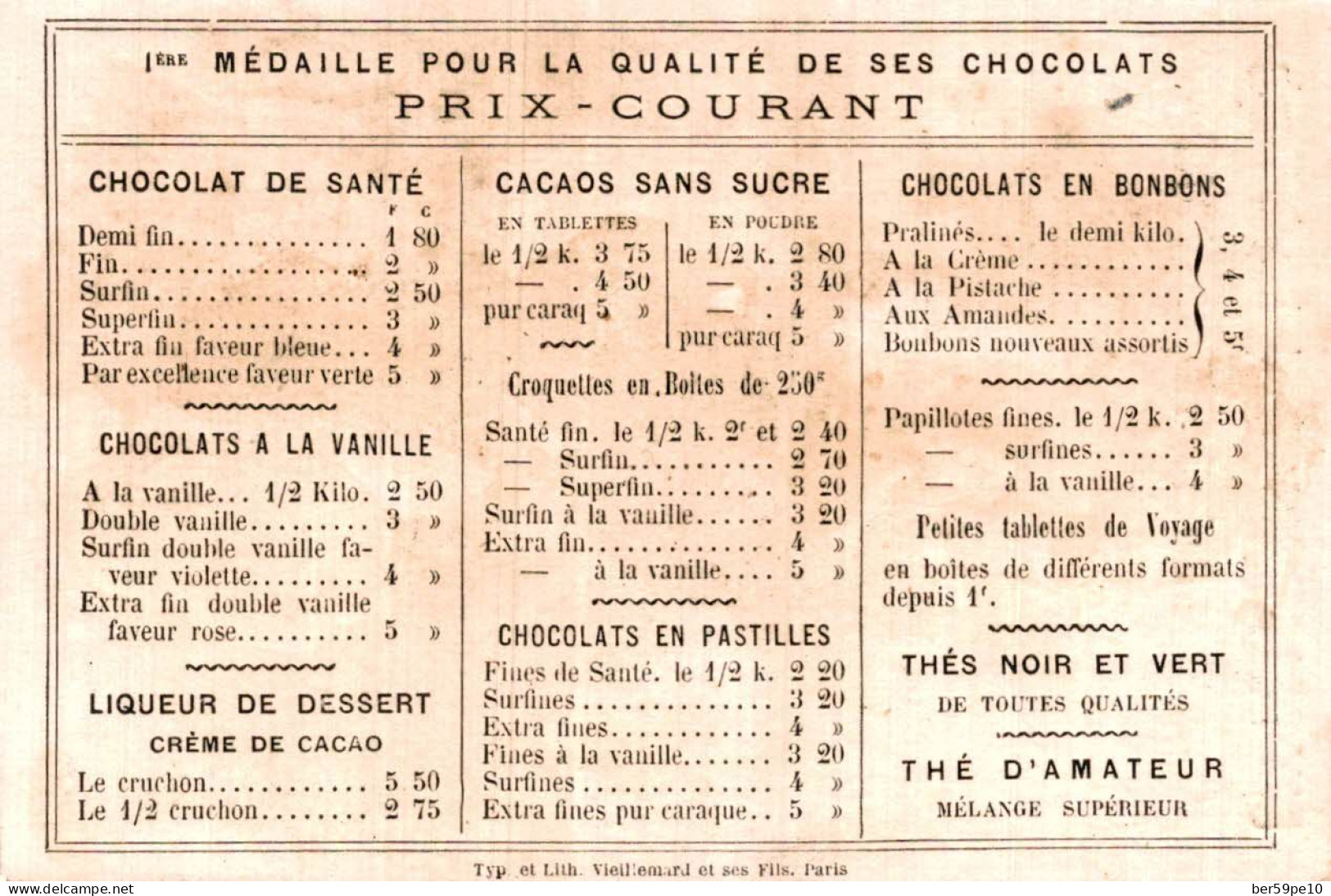 CHROMO CHOCOLAT IBLED PARIS MONDICOURT QUARTIERS DE PARIS LE BOULEVARD DES ITALIENS OPERA - Ibled