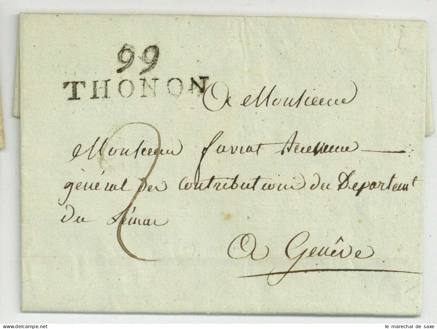 99 THONON Pour Geneve 1808 - 1792-1815: Départements Conquis