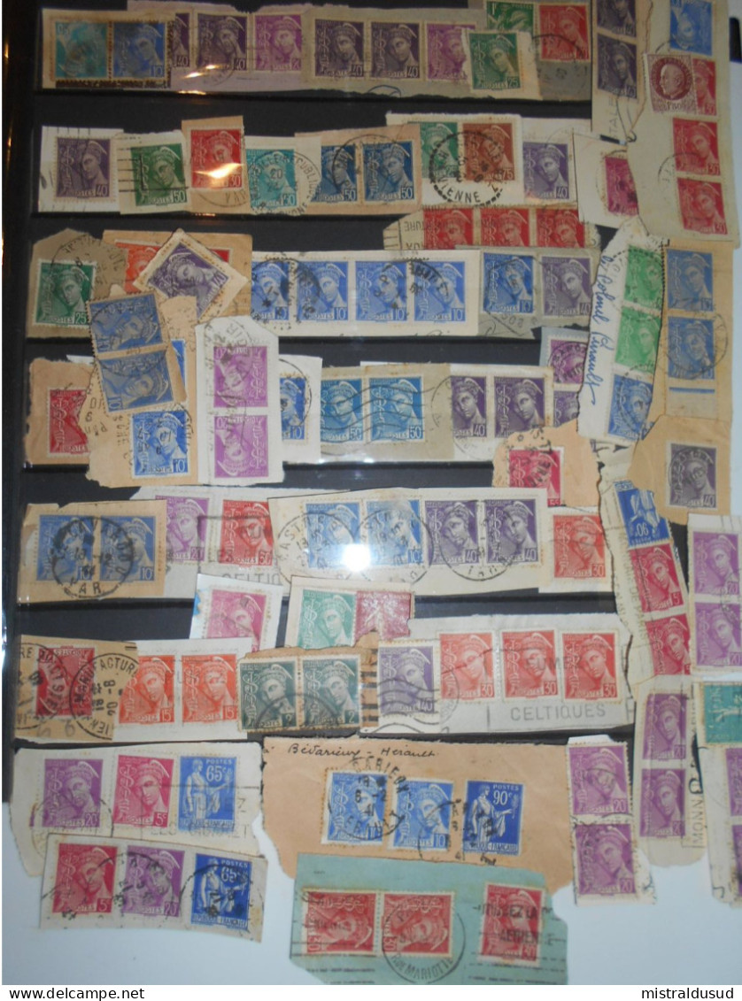 France Mercure , 100 Timbres Obliteres - 1938-42 Mercure