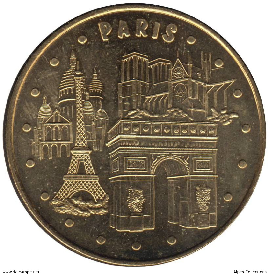 75-0271 - JETON TOURISTIQUE MDP - Paris - Les 4 Monuments - 2009.1 - 2009