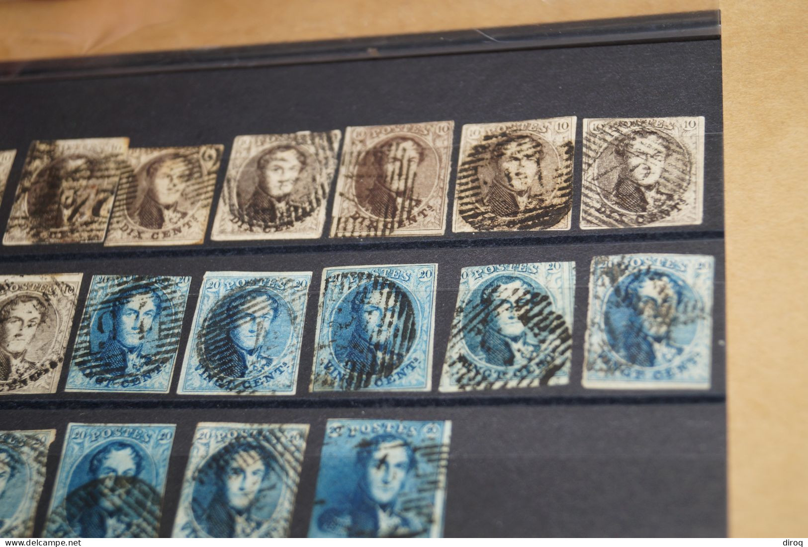 Important Lot De 19 Timbres, à 10 C. Et 20 C.non Dentelé,à Identifier - 1849-1850 Médaillons (3/5)