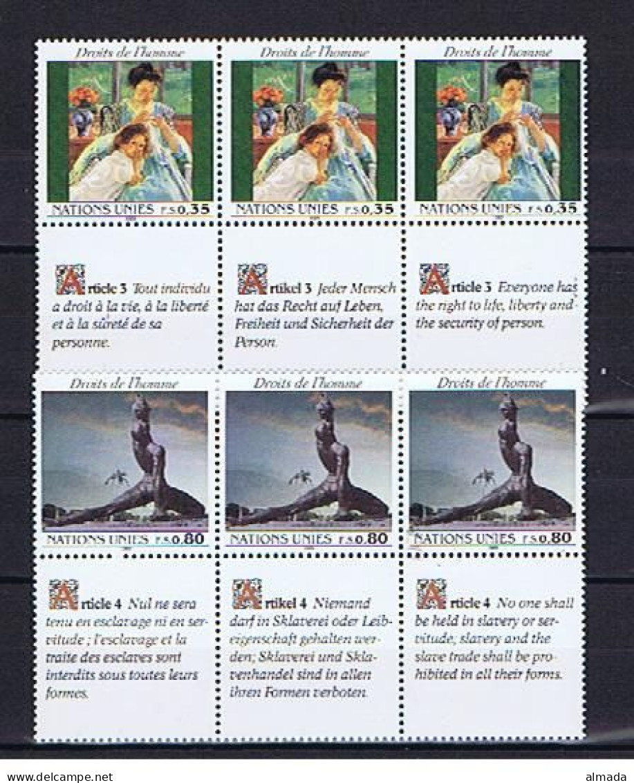 UN Geneva / Genf 1989:  Michel 180-181** Mnh, Postfrisch - Nuevos