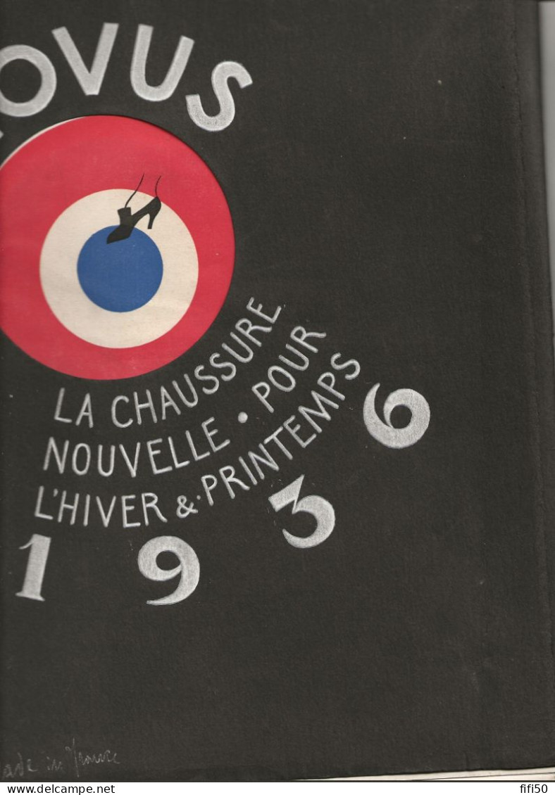 Rare Périodique Professionnel Trimestriel NOVUS  CHAUSSURES Pour La Saison Hiver & Printemps 1936 échantillons Cuir - Fashion