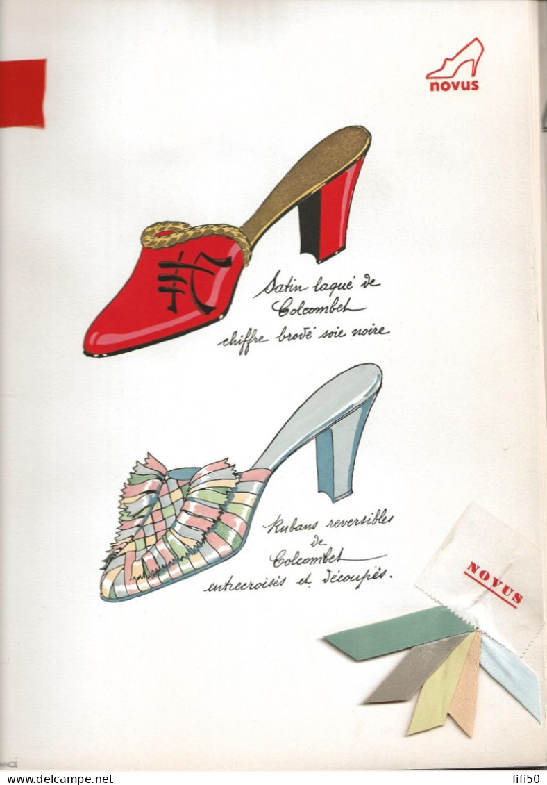 Rare Périodique Professionnel Trimestriel NOVUS  CHAUSSURES Pour La Saison Hiver & Printemps 1936 échantillons Cuir - Mode