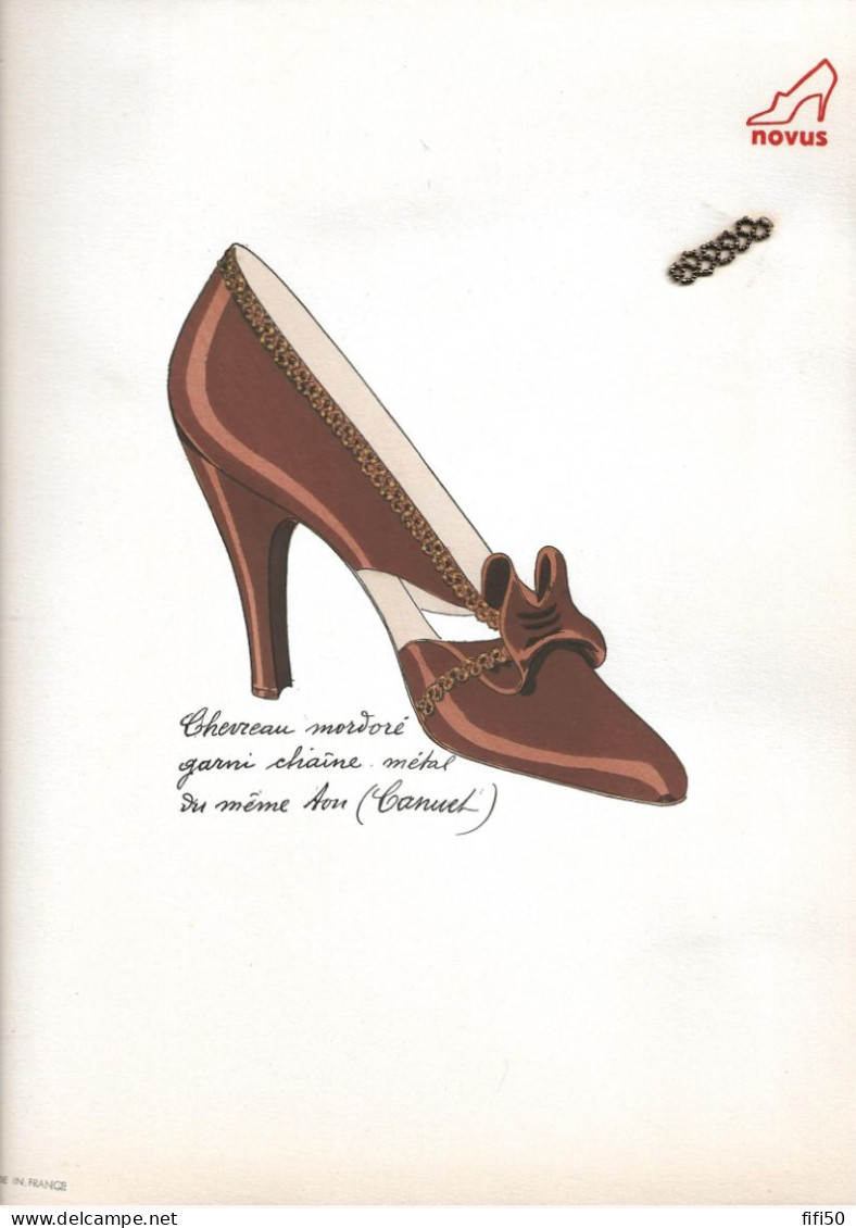 Rare Périodique Professionnel Trimestriel NOVUS  CHAUSSURES Pour La Saison Hiver & Printemps 1936 échantillons Cuir - Fashion