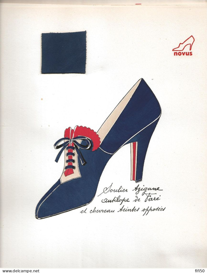 Rare Périodique Professionnel Trimestriel NOVUS  CHAUSSURES Pour La Saison Hiver & Printemps 1936 échantillons Cuir - Mode