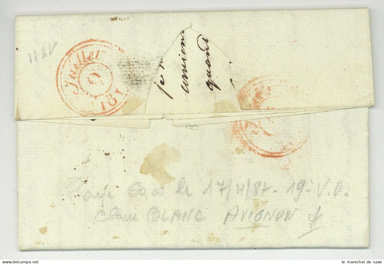 99 GENEVE Pour Paris 1811 - 1792-1815: Veroverde Departementen