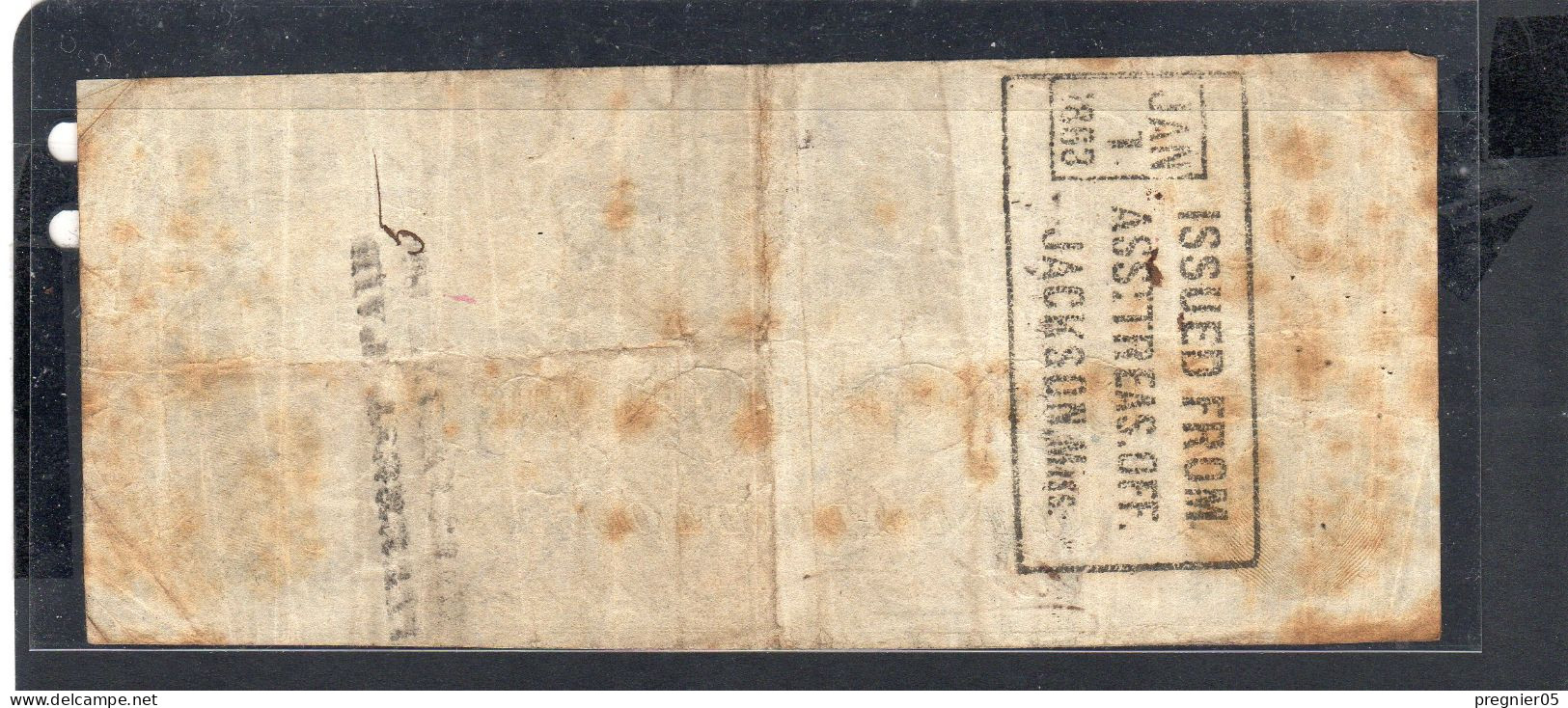 USA - Billet  100 Dollar États Confédérés 1862 TTB/VF P.045 - Valuta Van De Bondsstaat (1861-1864)