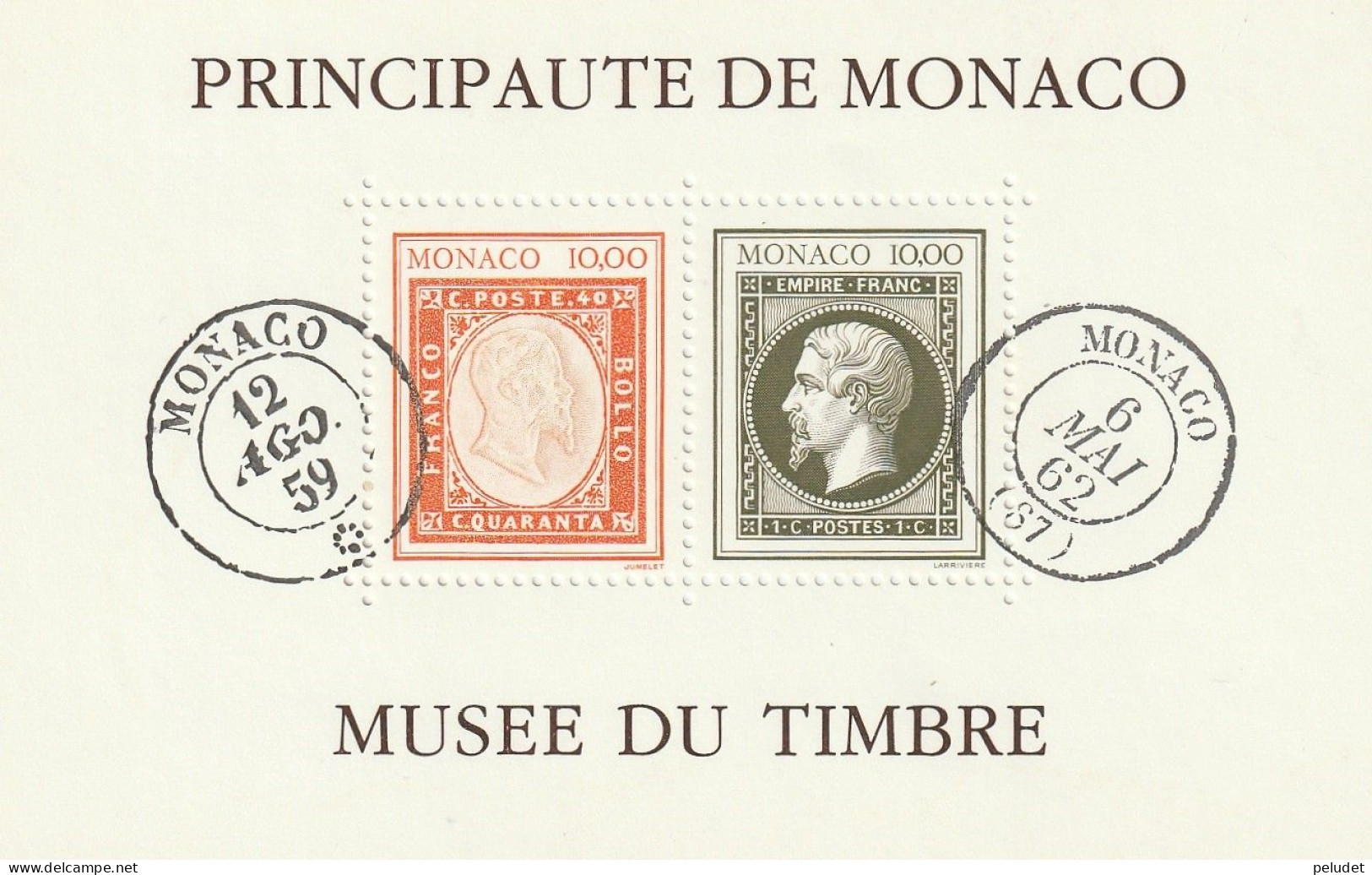 Monaco - Stamp Of Sardinia, Stamp Of France - 1992  (Planning Of The Stamps Museum Of Monaco) - Plaatfouten En Curiosa