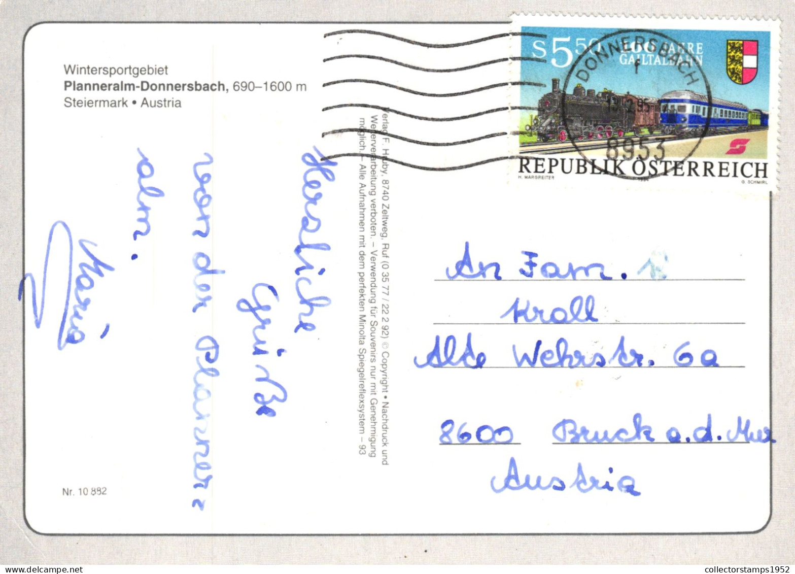 ROTTENMANN, PLANNERALM, SKI RESORT, ARCHITECTURE, AUSTRIA, POSTCARD - Rottenmann