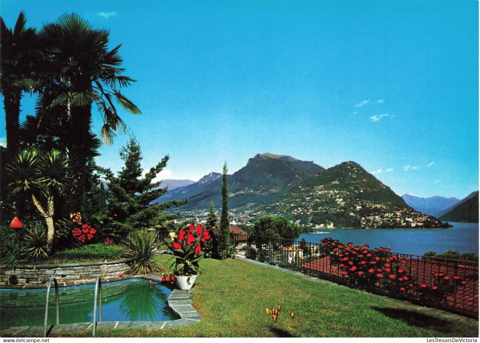 SUISSE - Lugano - Vue Partielle Avec Le Mont Brè - Carte Postale - Lugano