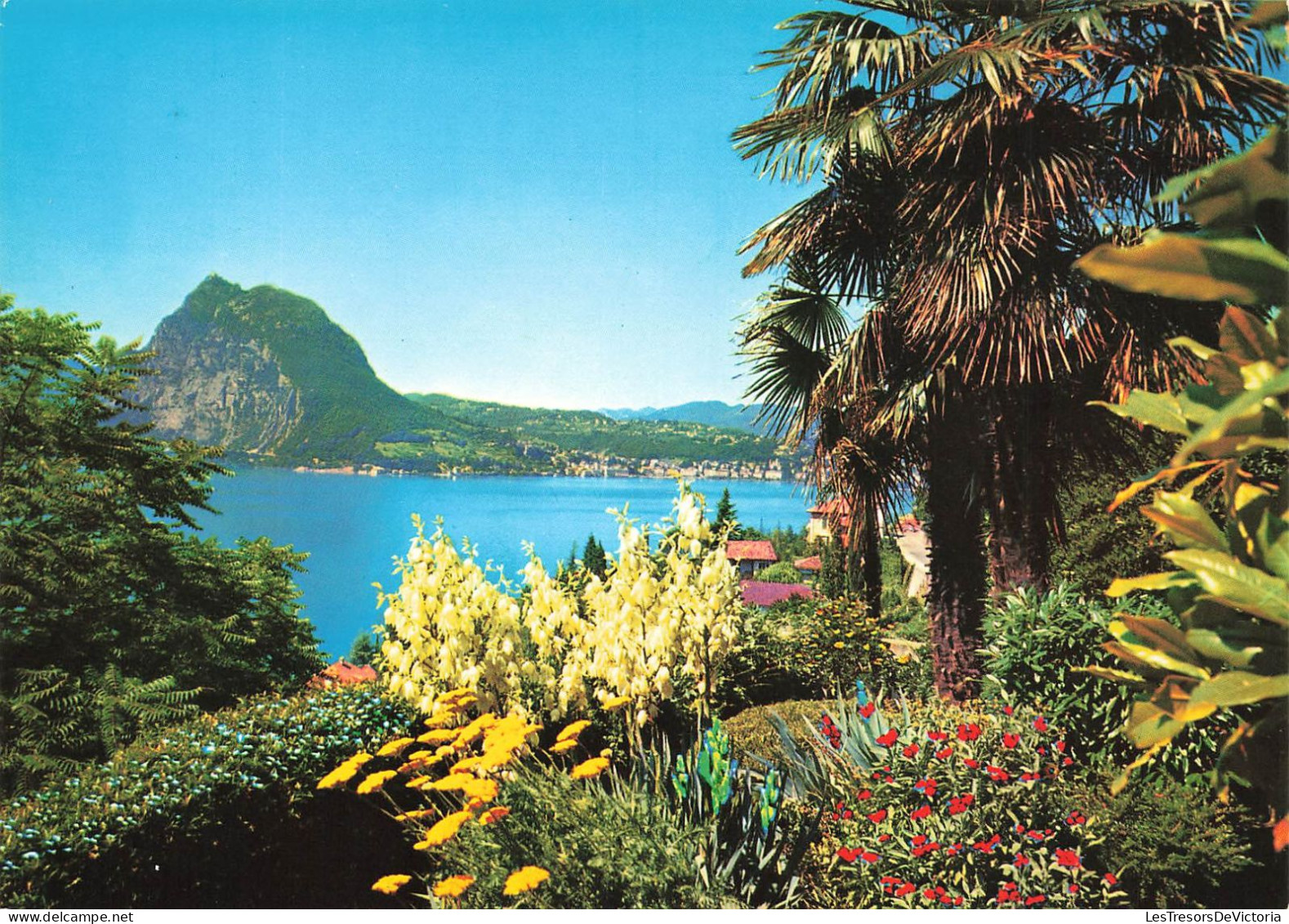 SUISSE - Lugano - Vue Partielle Avec Mont S Salvatore - Carte Postale - Lugano