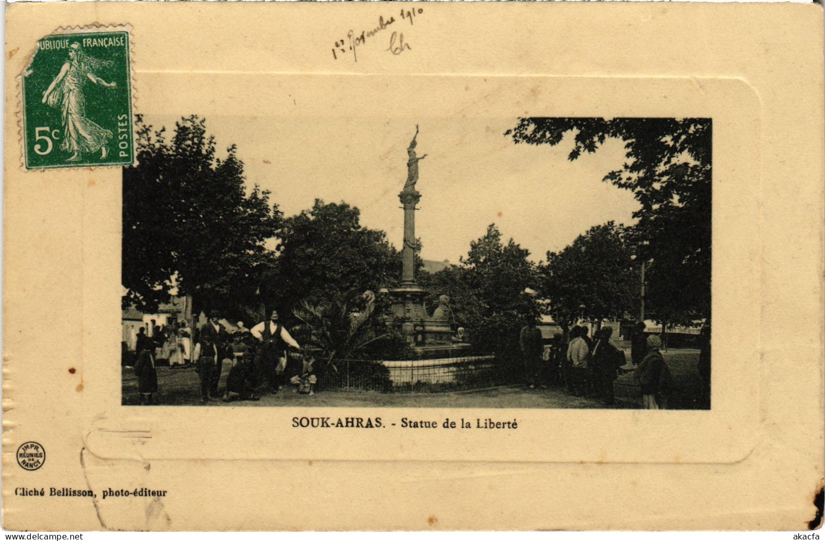 CPA AK SOUK-AHRAS Statue De La Liberte ALGERIA (1380397) - Souk Ahras