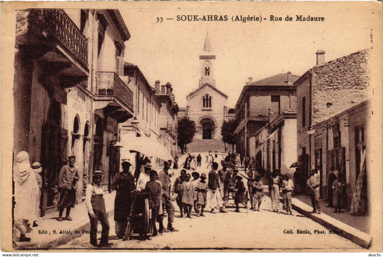 CPA AK SOUK-AHRAS Rue Du Madaure ALGERIA (1380395) - Souk Ahras