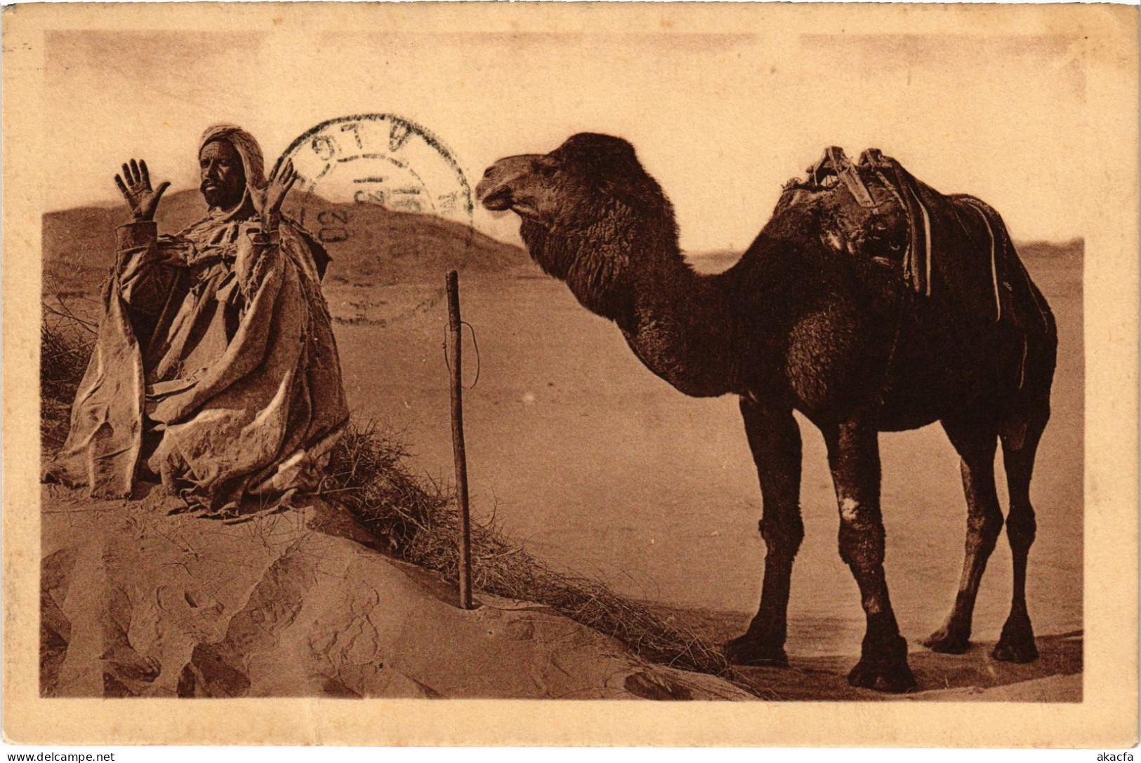 CPA AK LAGHOUAT La Priere Au Desert ALGERIA (1380575) - Laghouat
