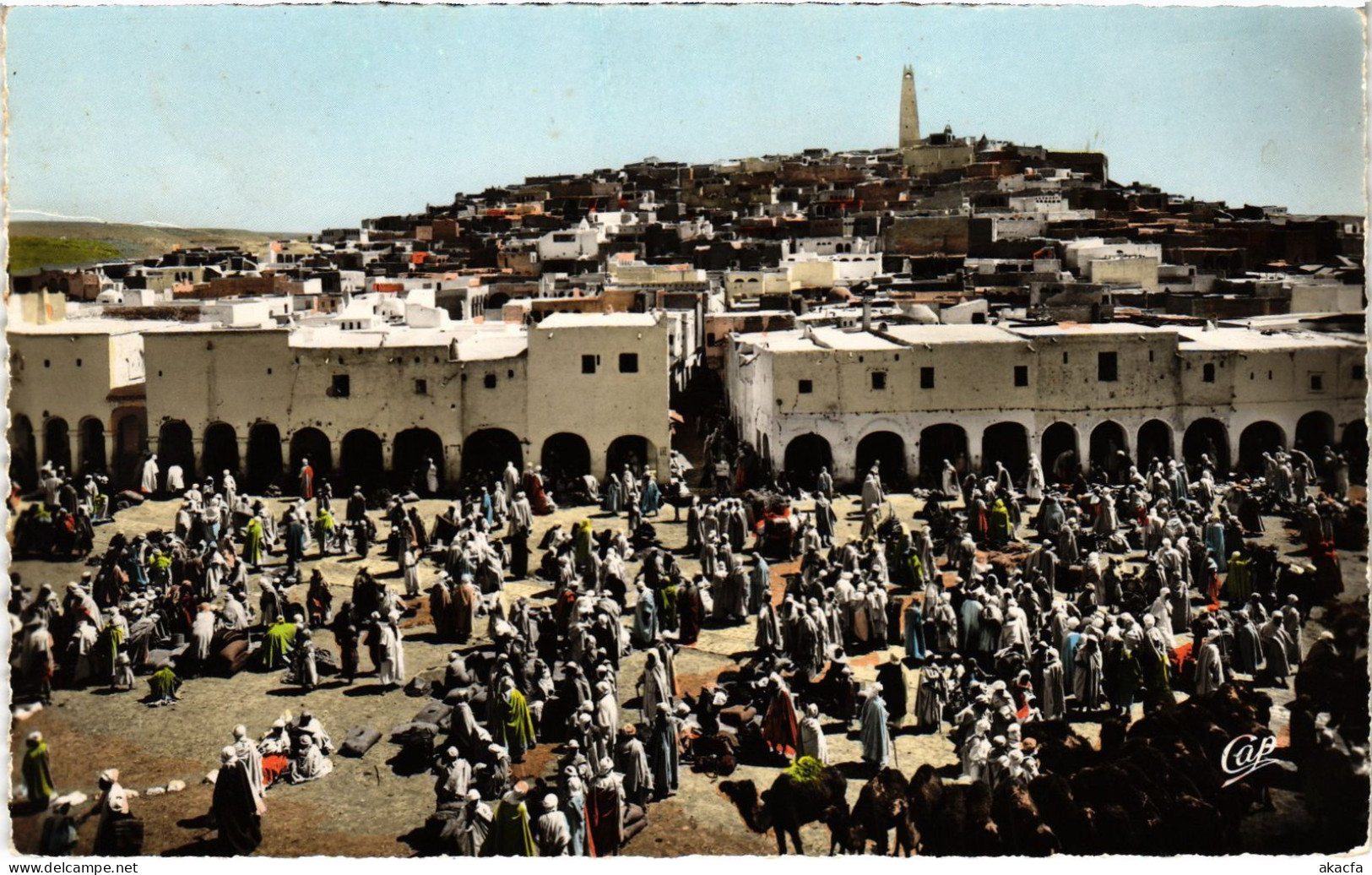 CPA AK GHARDAIA Marche - Ville Haute - Vue Generale ALGERIA (1380549) - Ghardaïa