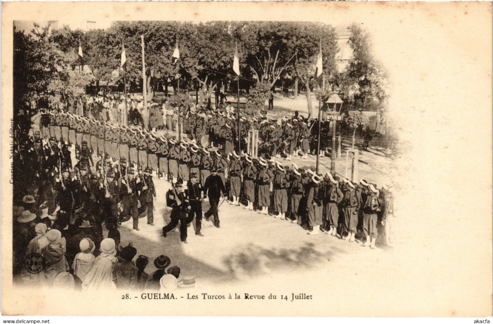 CPA AK GUELMA Les Turcos A Le Revue Du 14 Juillet ALGERIA (1380545) - Guelma