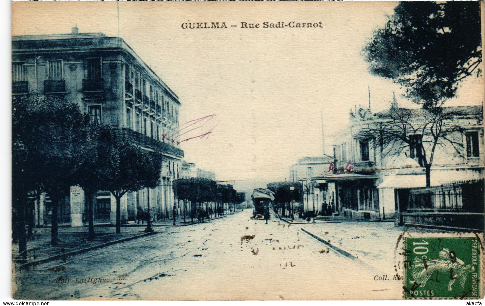 CPA AK GUELMA Rue Sadi-Carnot ALGERIA (1380536) - Guelma