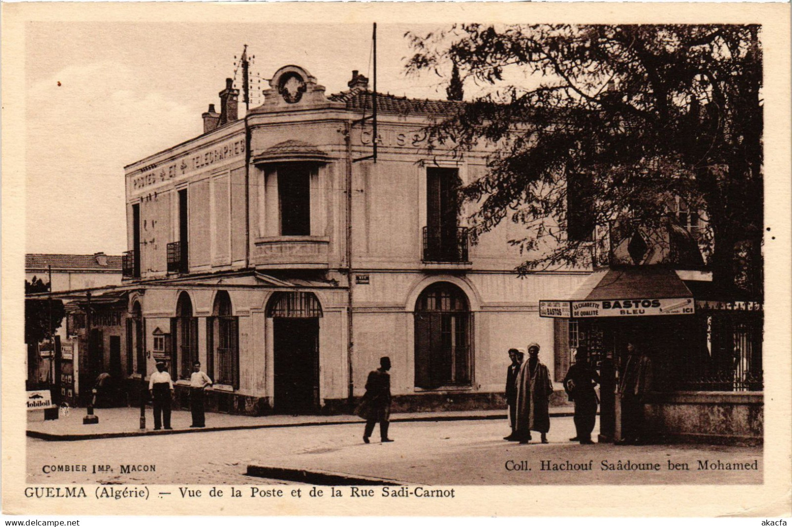 CPA AK GUELMA Vue De La Poste Et De La Rue Sadi-Carnot ALGERIA (1380509) - Guelma