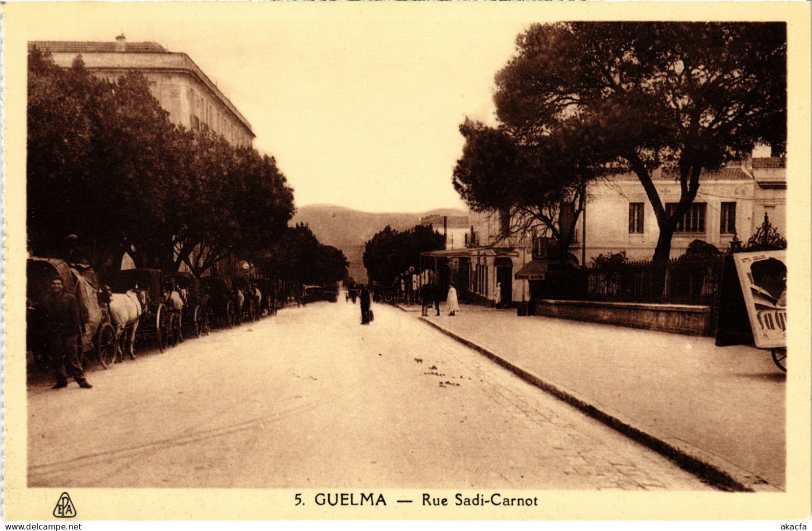 CPA AK GUELMA Rue Sadi-Carnot ALGERIA (1380506) - Guelma