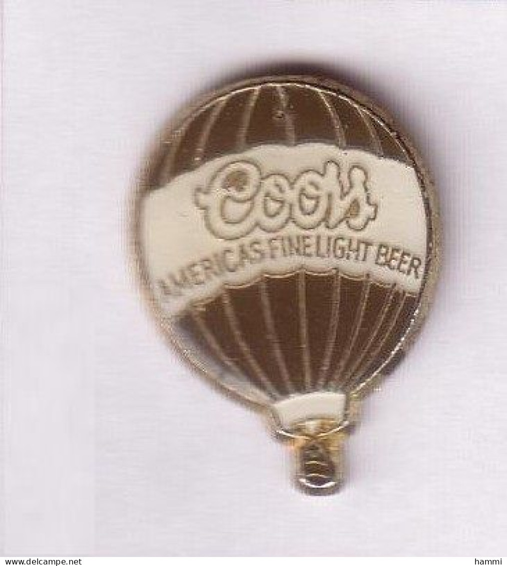 E18 Pin's MONTGOLFIERE BALLOON  Bière Beer Américaine COORS Achat Immédiat - Bière