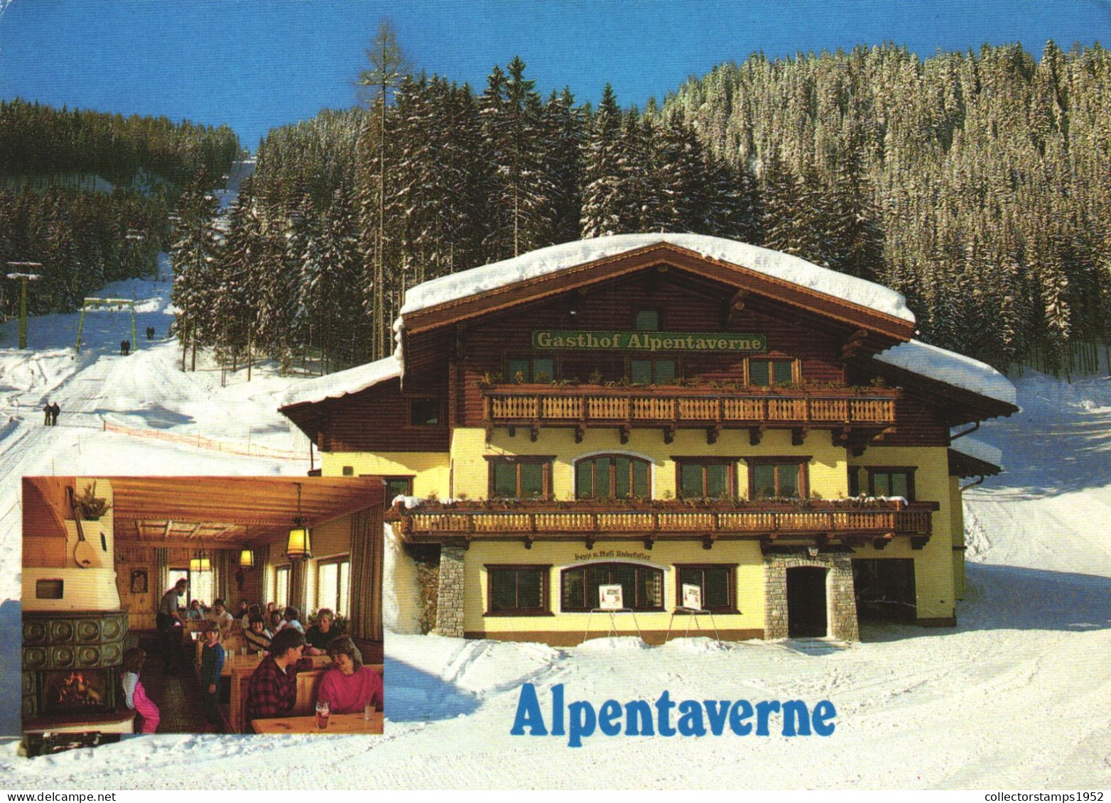 GROSSARL, MULTIPLE VIEWS, ARCHITECTURE, PENSION, RESTAURANT, SKI RESORT, AUSTRIA, POSTCARD - Grossarl