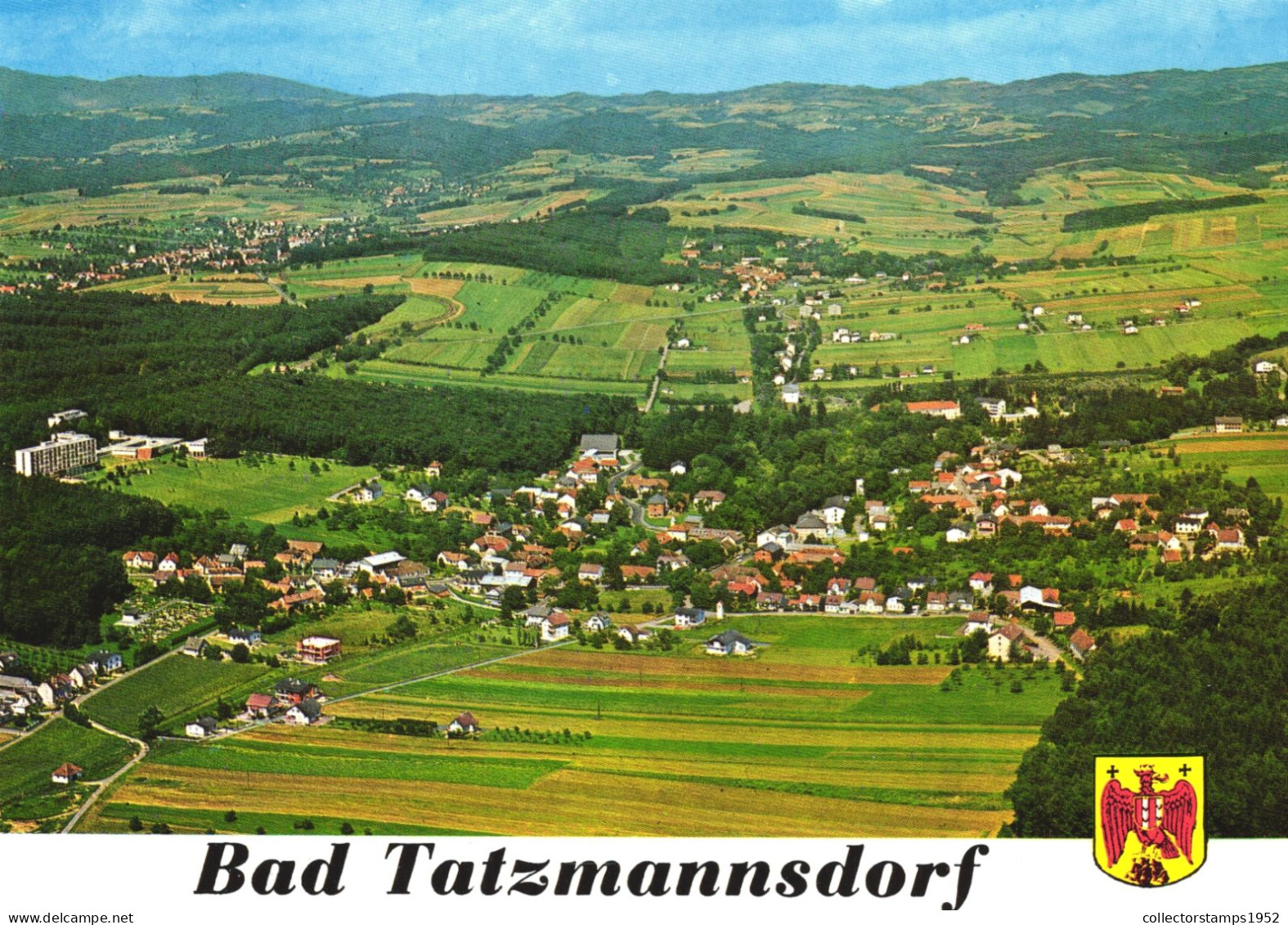 BAD TATZMANNSDORF, BURGENLAND, ARCHITECTURE, EMBLEM, PANORAMA, GERMANY, POSTCARD - Burgenland