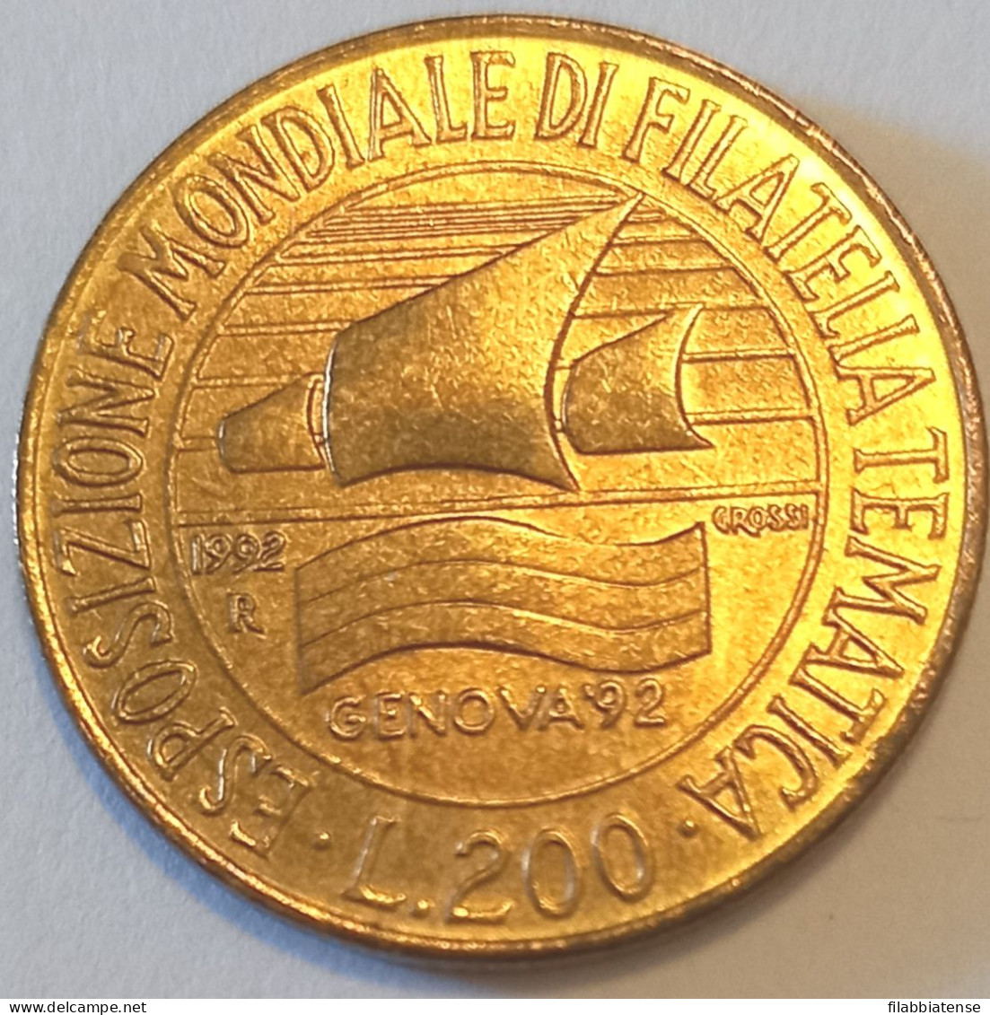 1992 - Italia 200 Lire Esposizione Filatelica Di Genova    ------- - 200 Lire