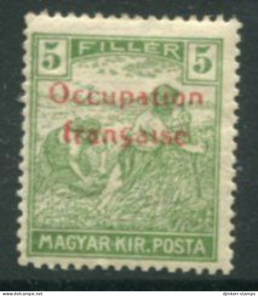 ARAD (French Occupation) 1919 Overprint On Harvesters 5f. MH / *.  Michel 8 - Non Classificati