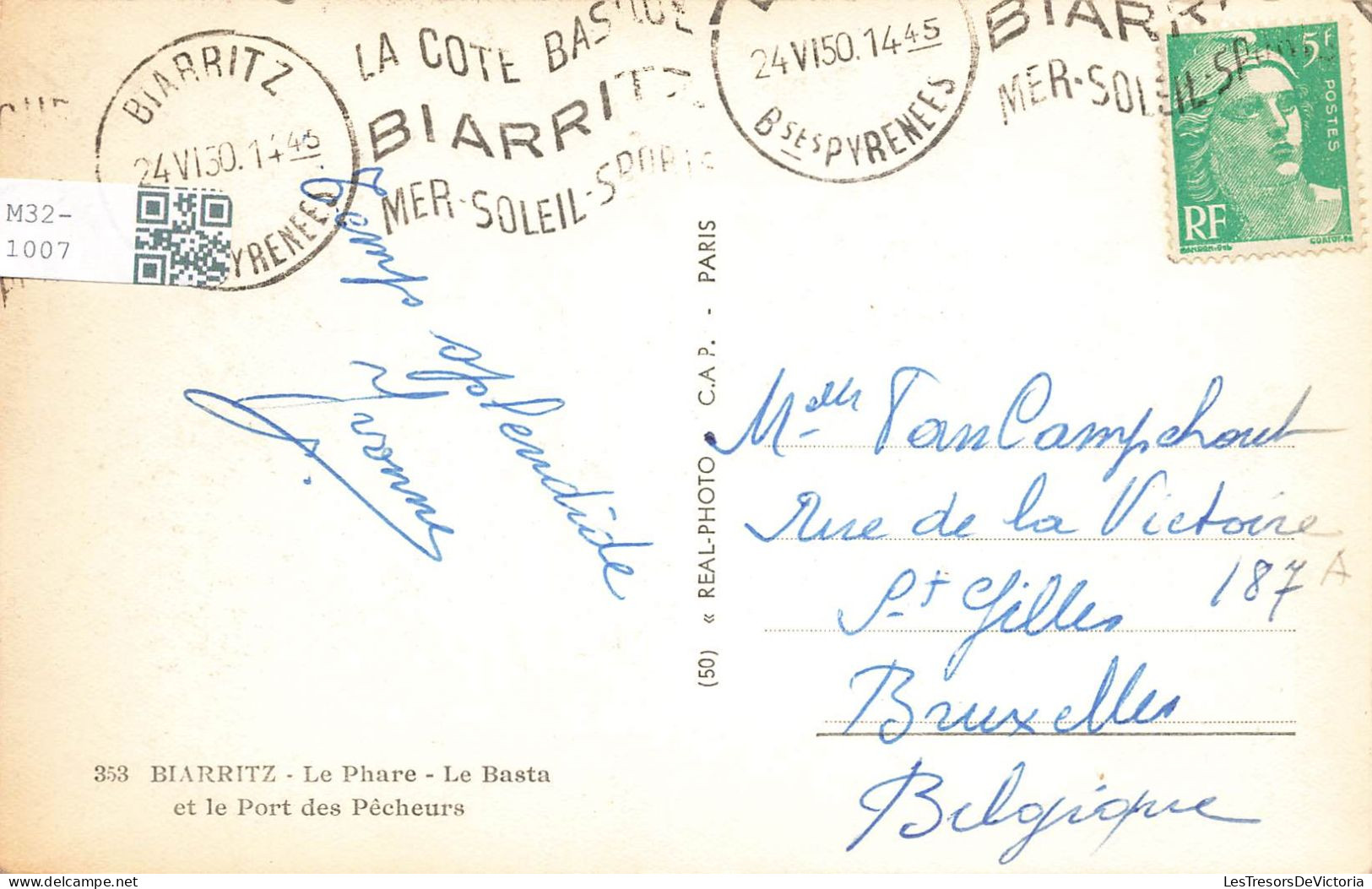 FRANCE - Biarritz - Le Phare - Le Basta Et Le Port Des Pêcheurs - Carte Postale - Biarritz