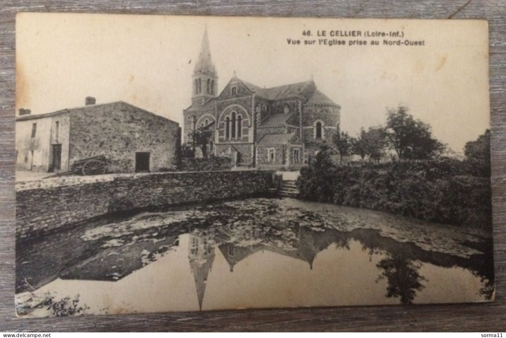 CPA LE CELLIER 44 Vue Sur L'Eglise Prise Au Nord- Ouest - Le Cellier