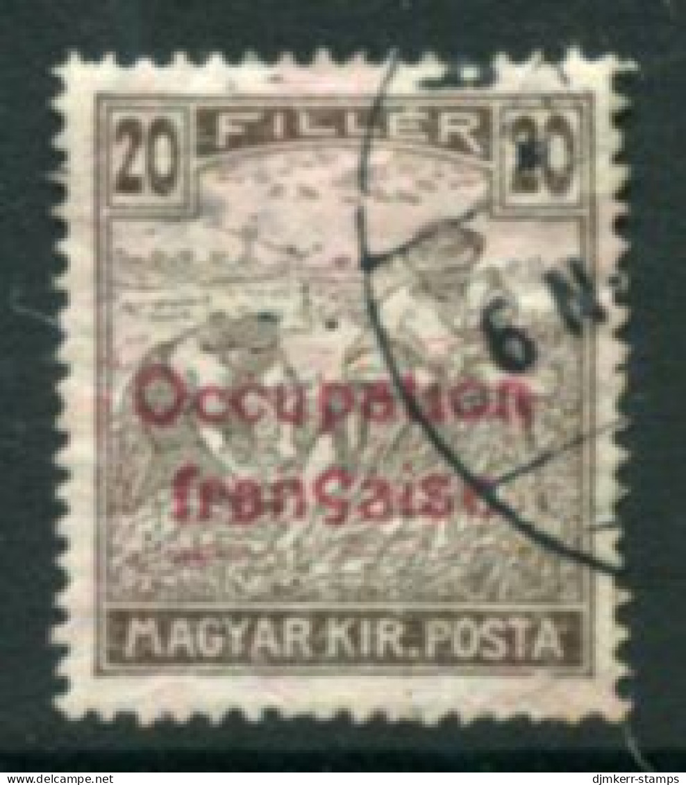 ARAD (French Occupation) 1919 Overprint  On Harvesters 20f. Used.  Michel 13 - Sin Clasificación