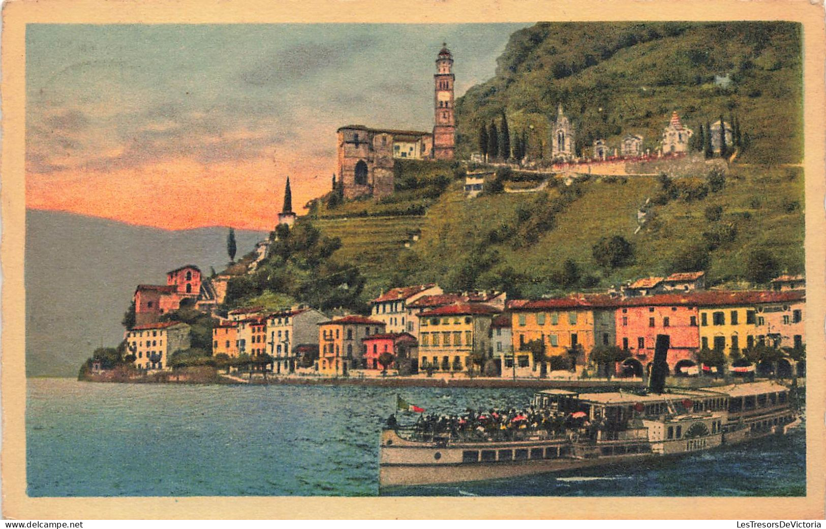 SUISSE - Lago Di Lugano - Morcote - Carte Postale Ancienne - Lugano