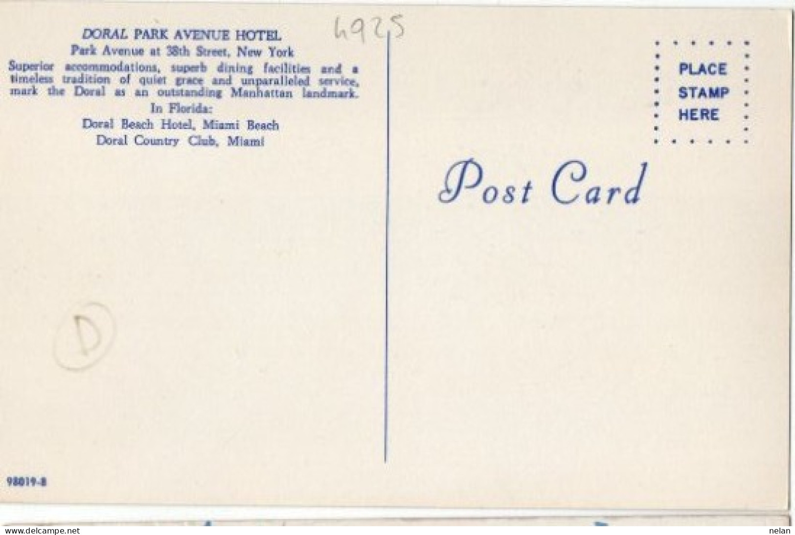 DORAL PARK AVENUE HOTEL - NEW YORK CITY - Cafés, Hôtels & Restaurants