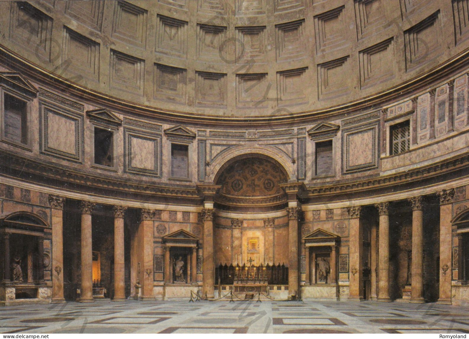 CARTOLINA  ROMA,LAZIO-PANTHEON (INTERNO)-STORIA,MEMORIA,CULTURA,RELIGIONE,CRISTIANESIMO,IMPERO ROMANO,NON VIAGGIATA - Pantheon