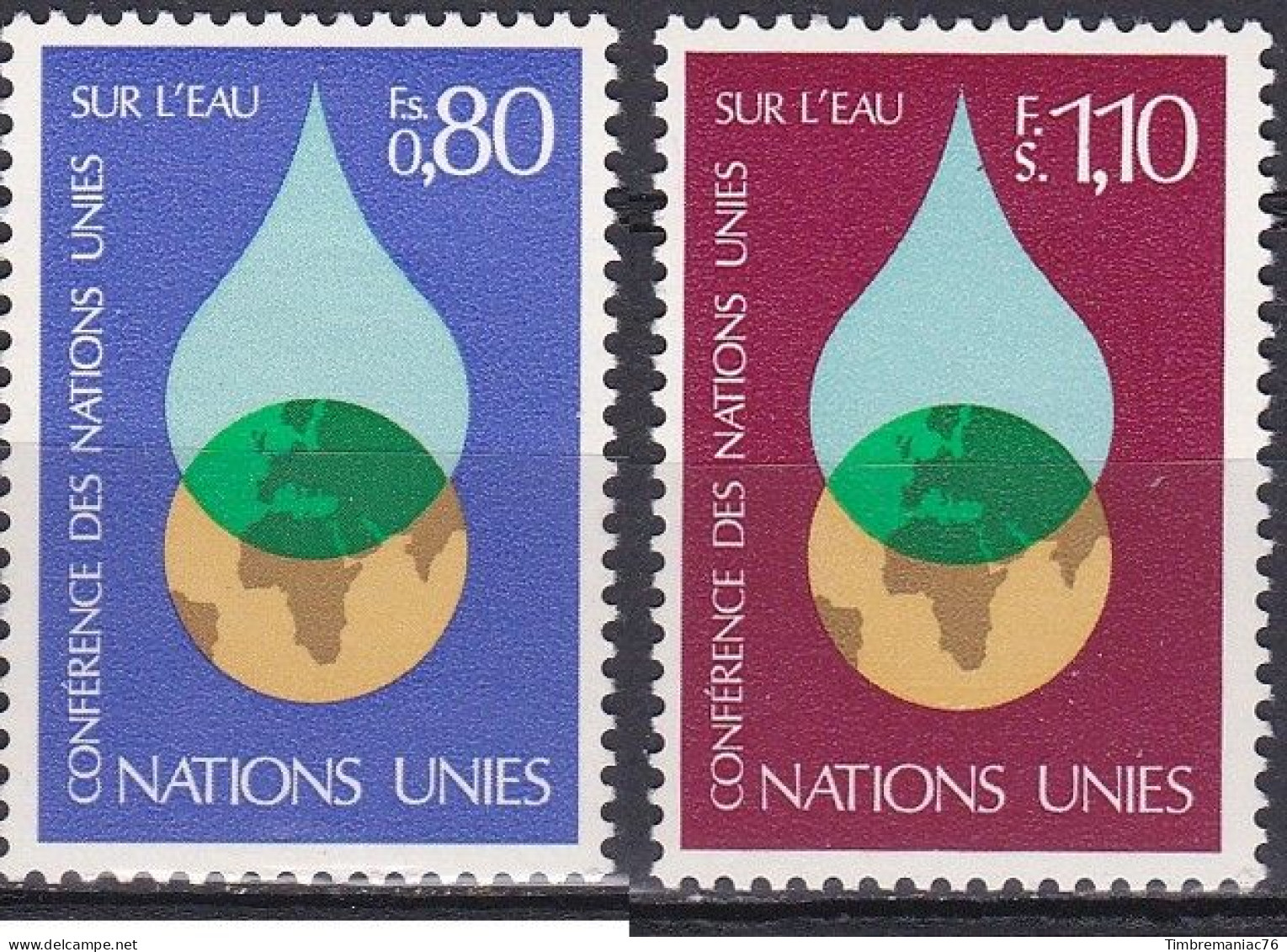 Nations Unies Genève 1977 YT 64-65 Neufs - Neufs