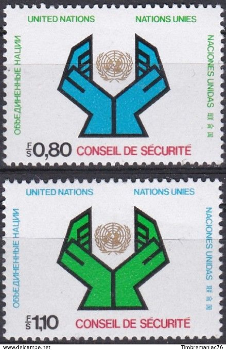 Nations Unies Genève 1977 YT 66-67 Neufs - Nuevos