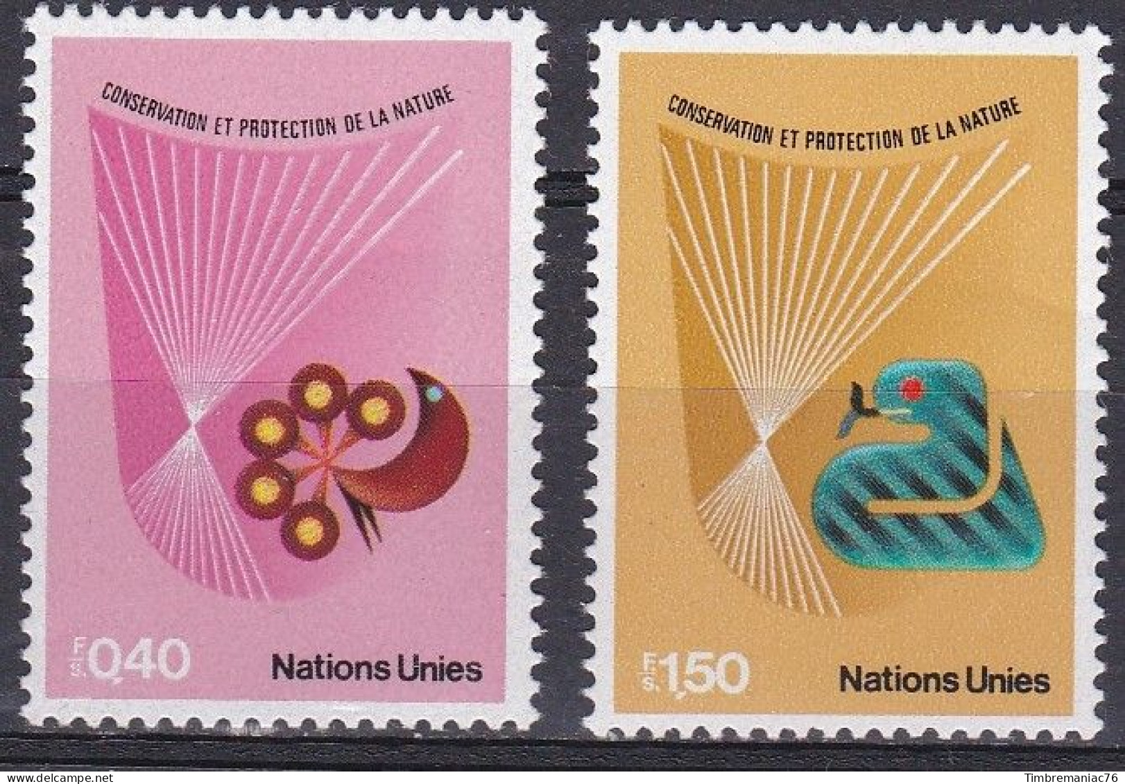 Nations Unies Genève 1982 YT 109-110 Neufs - Unused Stamps