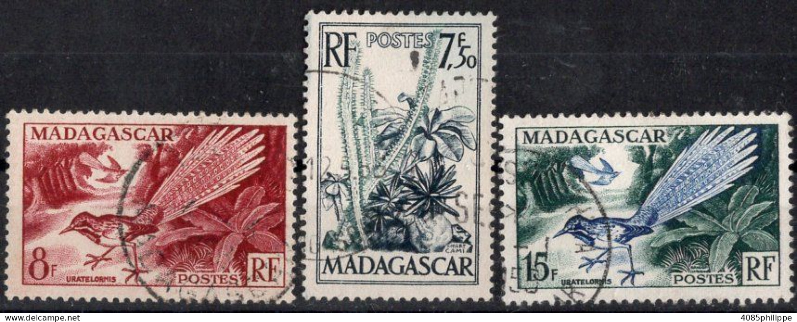 MADAGASCAR Timbres-Poste N° 322 à 324 Oblitérés TB Cote : 2€00 - Used Stamps