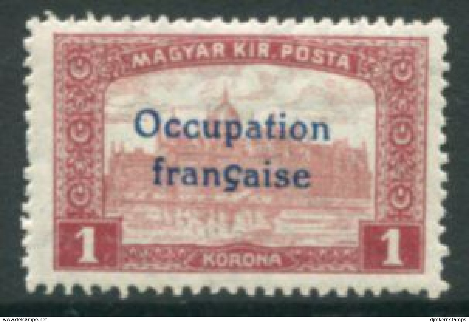 ARAD (French Occupation) 1919 Overprint On Parliament 1 Kr. MNH / **.  Michel  21 - Unclassified