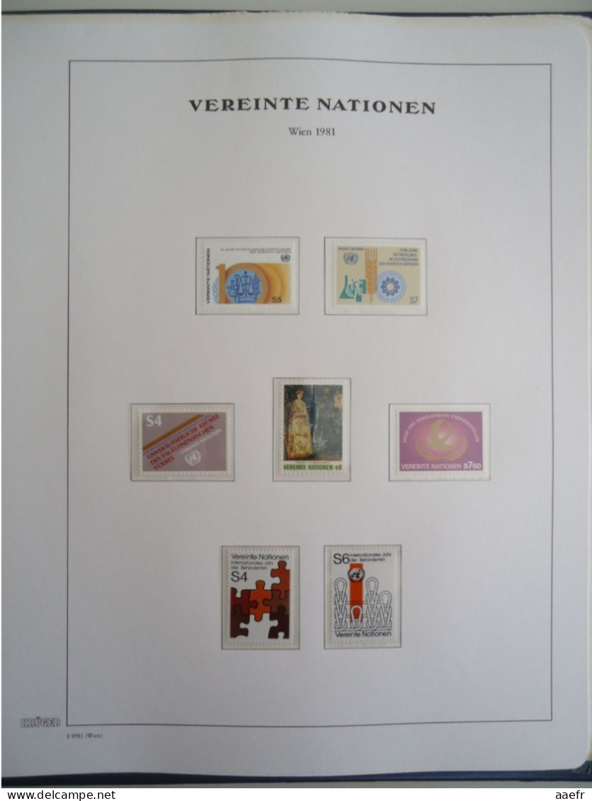 Nations Unies - Genève 1969/1982, Vienne 1979/1982 - Album de timbres MNH